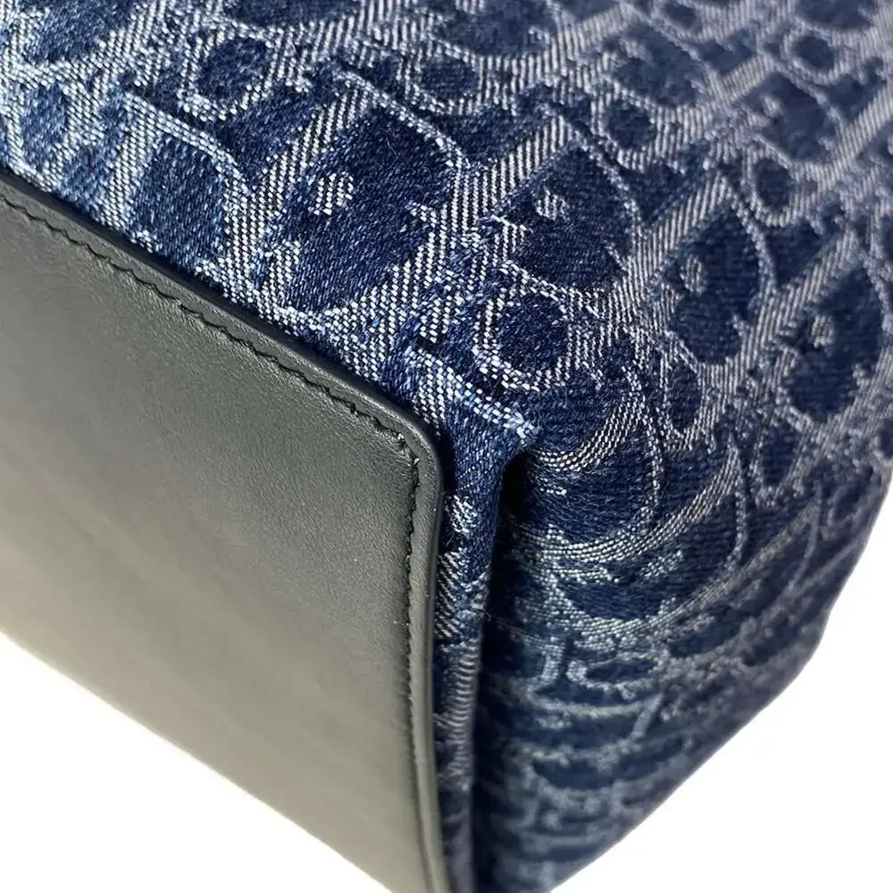 Christian Dior Toujours Bag, Medium Handbag M2821ODCE_M49E Navy White Black